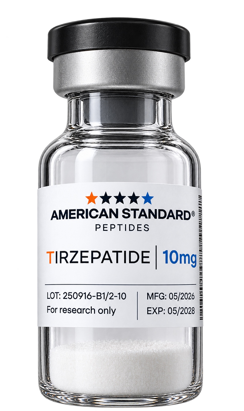 Tirzepatide 5 — флакон лиофилизата AMERICAN STANDARD PEPTIDES